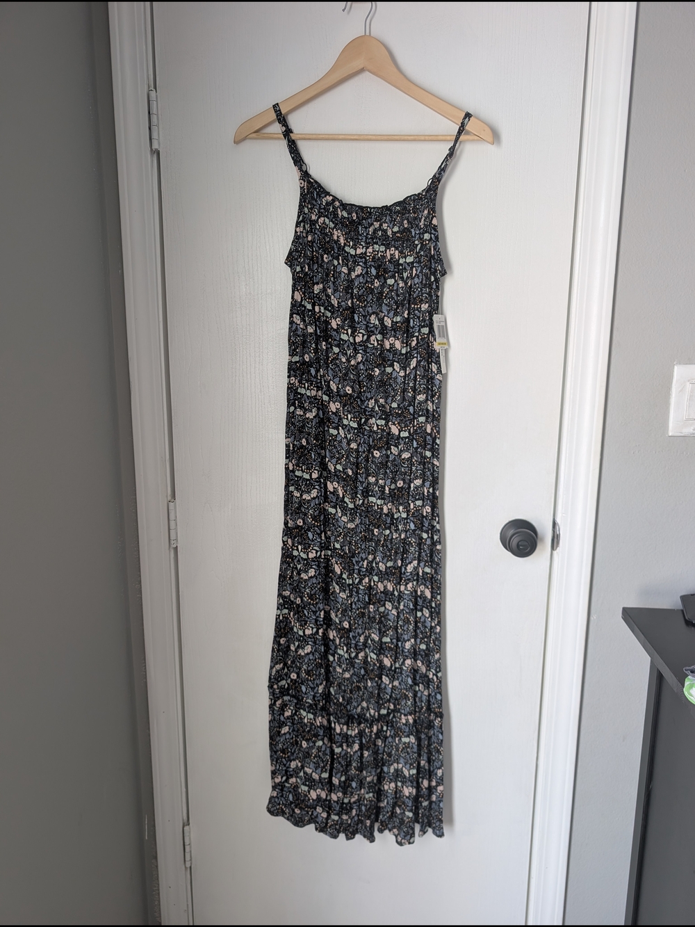 Wallflower Black Floral Tiered Maxi Dress